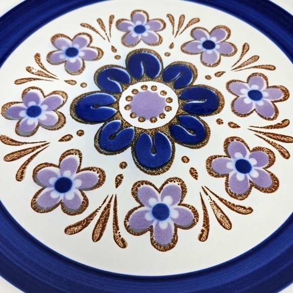 Mikasa Nightfall Chop Plate 12" Cera Stone D1551 Vintage Round Platter (flaw) - Picture 2 of 8